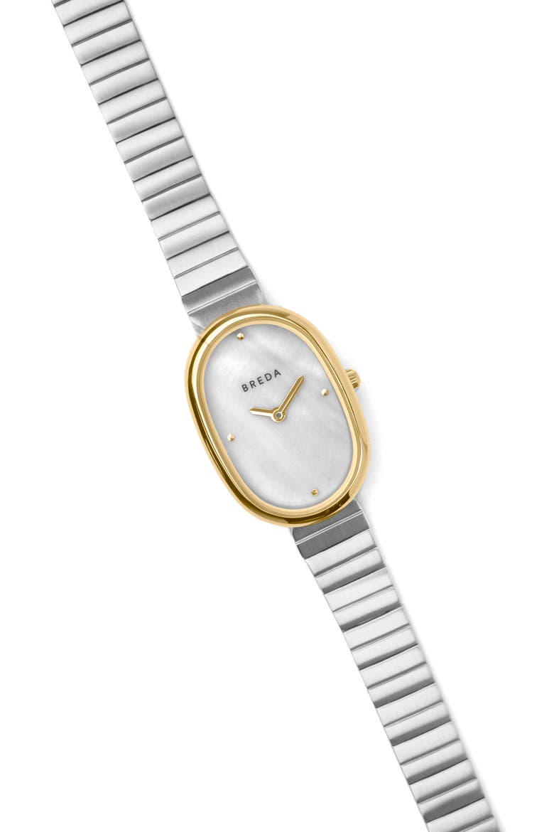 Jane Bracelet Watch, 23mm, Alternate, color, GOLD/ SILVER/ PEARL