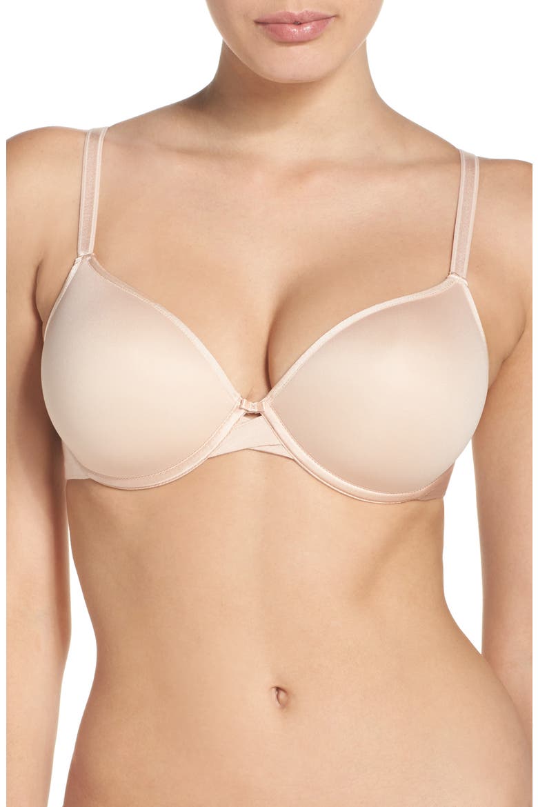 Modern Invisible Smooth Custom Fit Plunge Bra, Main, color, LIGHT NUDE