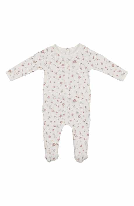Manière Pointelle Petals Footie