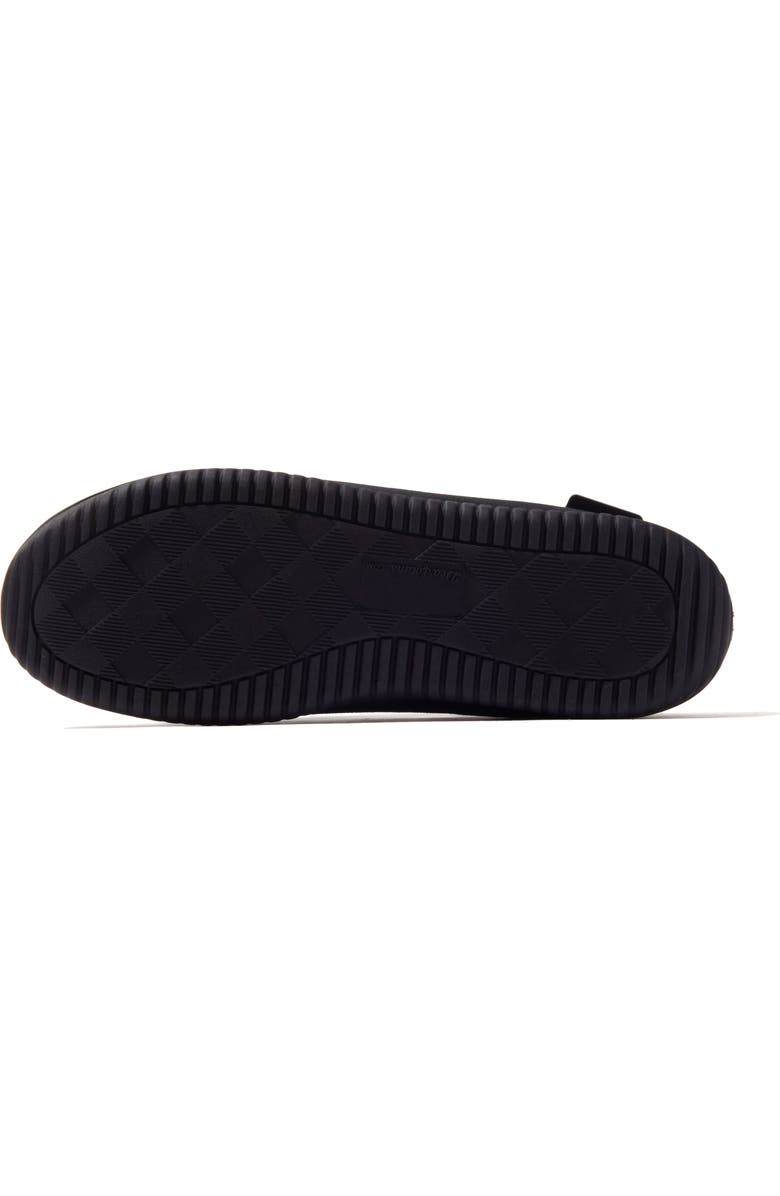 DEARFOAMS Pierce Microsuede Moccasin Slipper, Alternate, color, Black