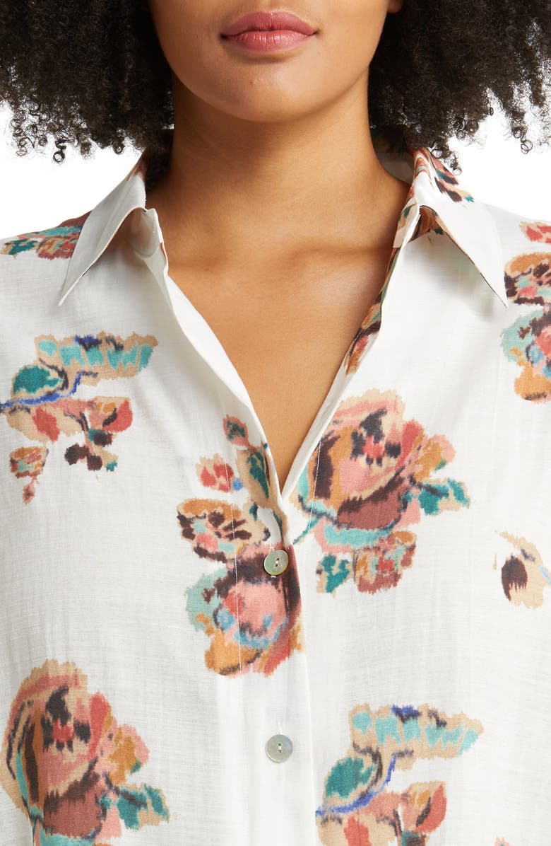 Vince Ikat Floral Blouse, Alternate, color, 