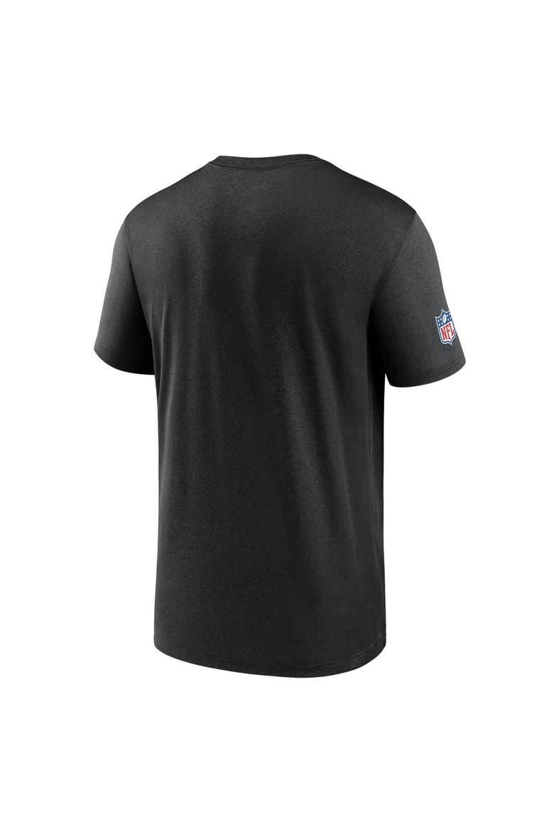 Men's Nike Black Washington Commanders Sideline Legend Small Logo Dri-FIT T-Shirt, Alternate, color, Black