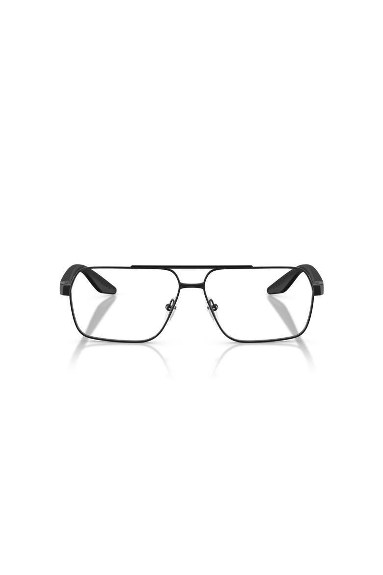 57mm Rectangle optical glasses, Alternate, color, Black