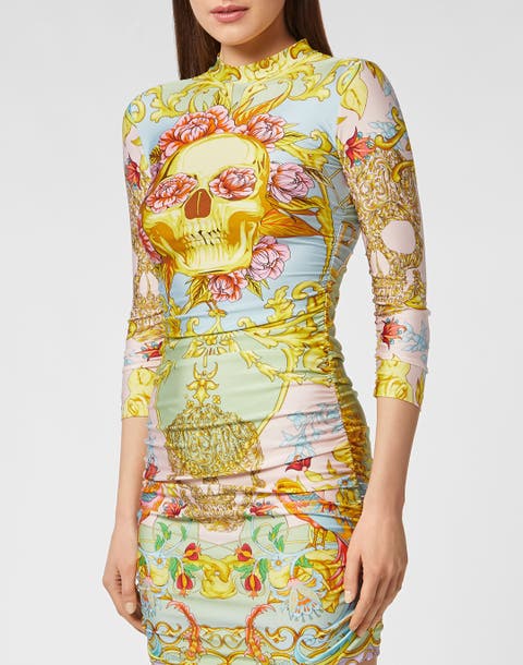 Short Dress Baroque Women