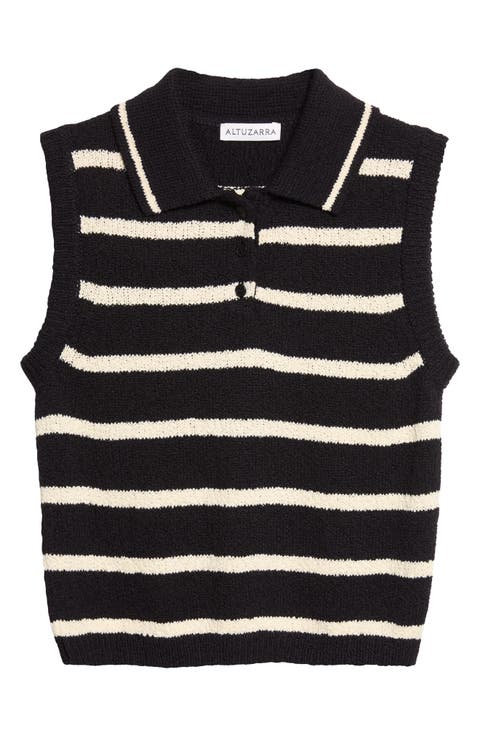 Elmer Stripe Polo Sweater Vest