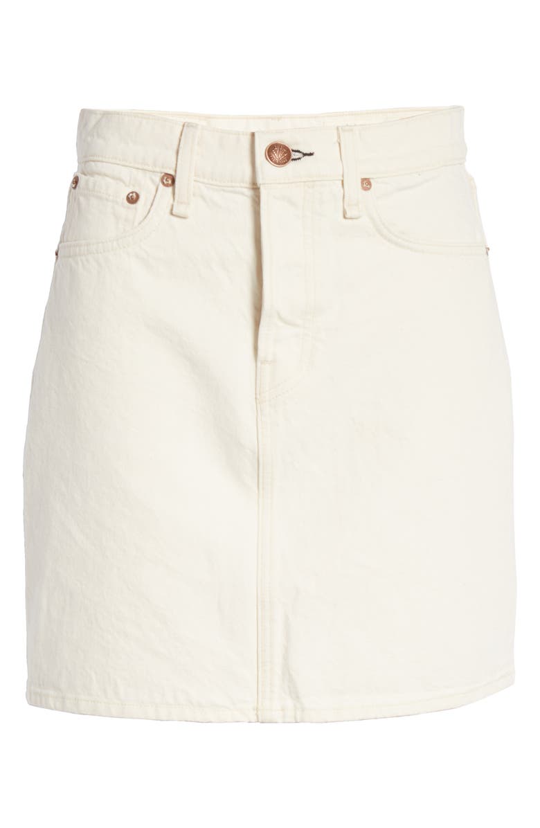 rag 
bone High Waist Denim Miniskirt, Alternate, color, 