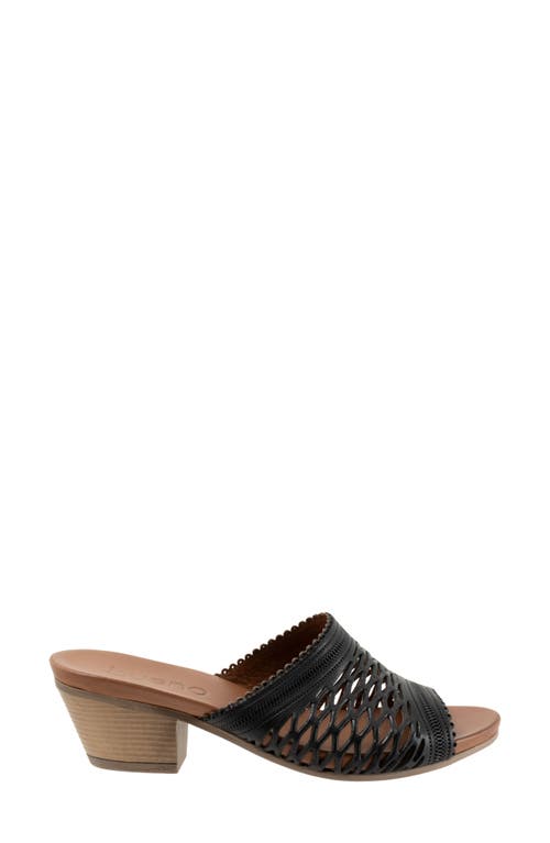 Bueno Lillian Block Heel Sandal In Black