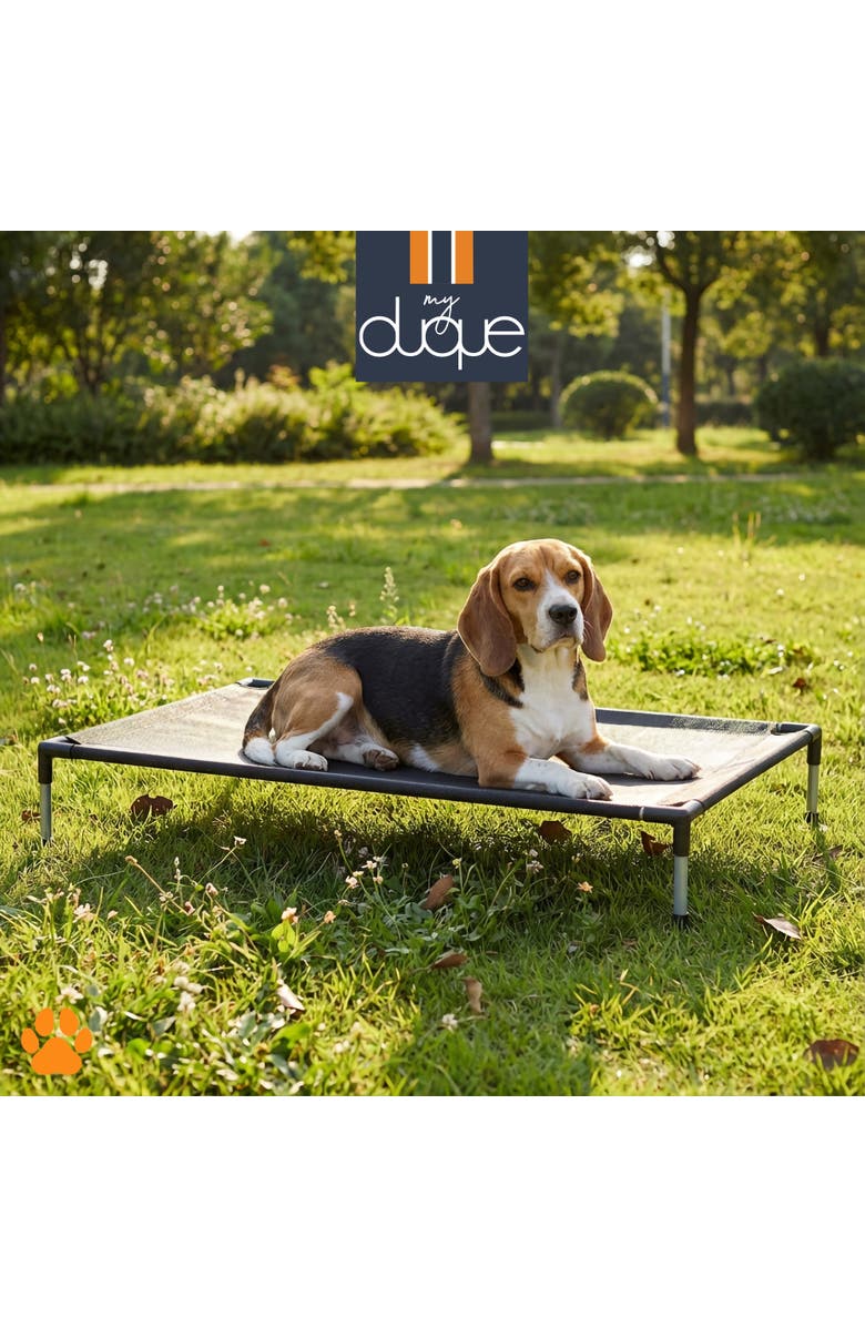 My Duque Pet Bed, 35.5 Inches x 23.5 Inches, Alternate, color, Black