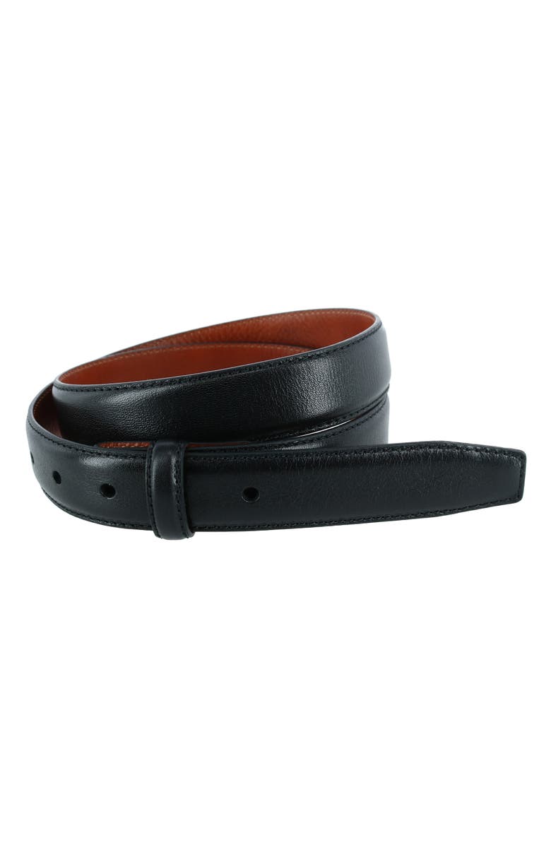 Trafalgar Pebble Grain Leather 30mm Harness Belt Strap, Main, color, 