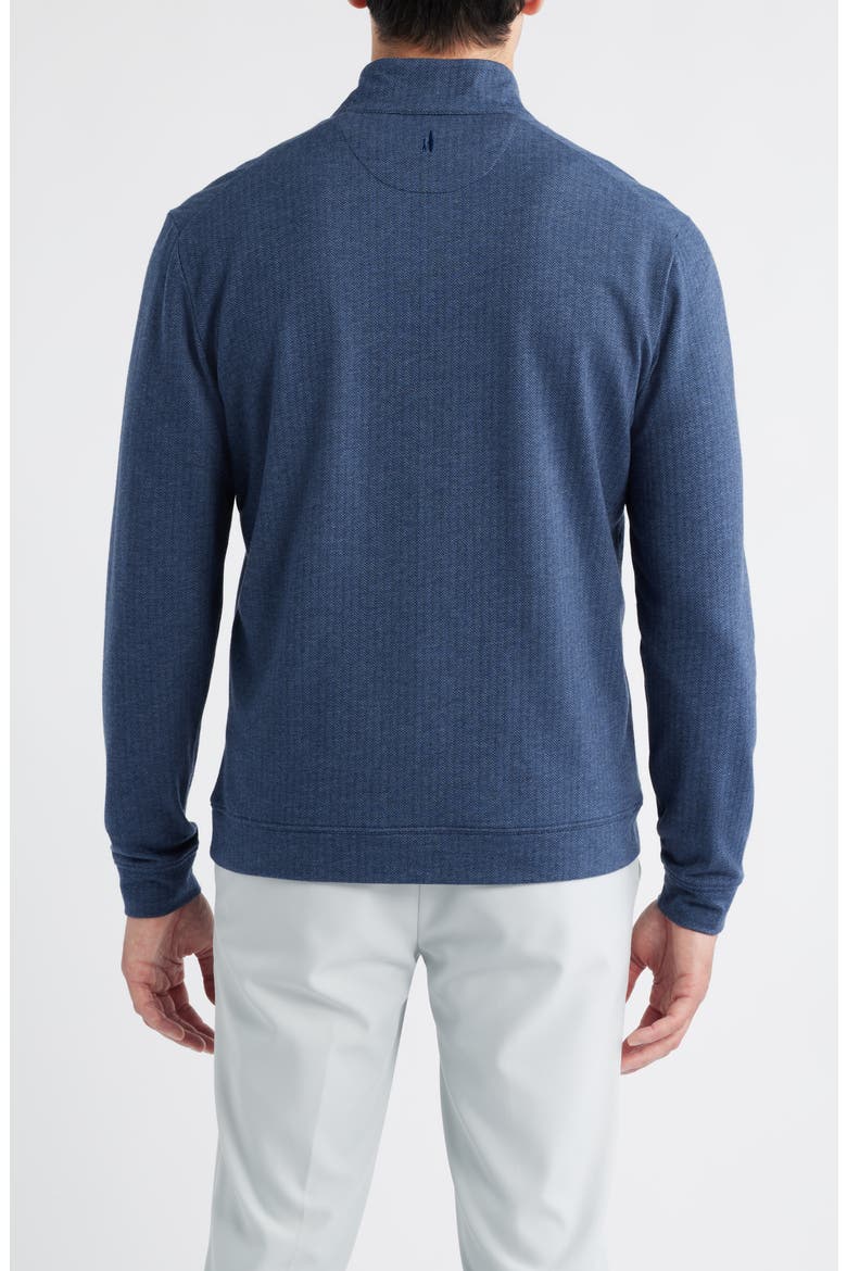Rubin Herringbone Quarter Zip, Alternate, color, NAVY