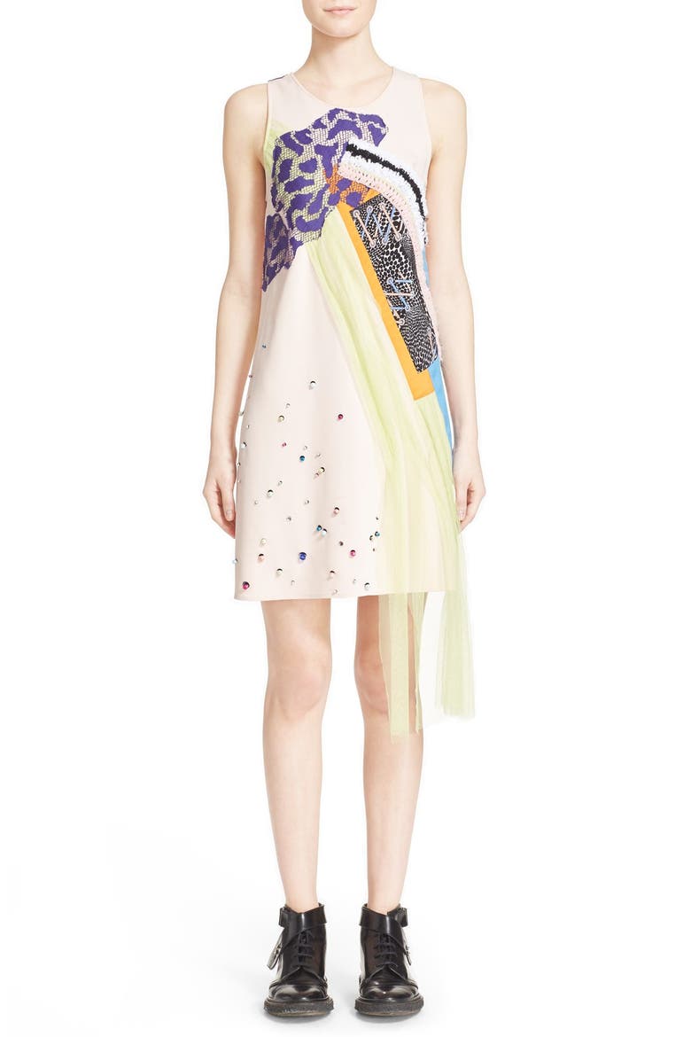 'Rose' Sleeveless Sheath Dress, Main, color, ROSE