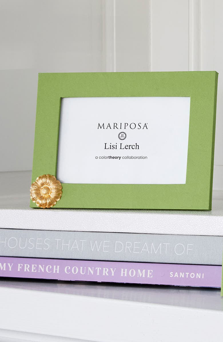 Mariposa Flower Meadow 4 x 6-Inch Picture Frame, Alternate, color, Green