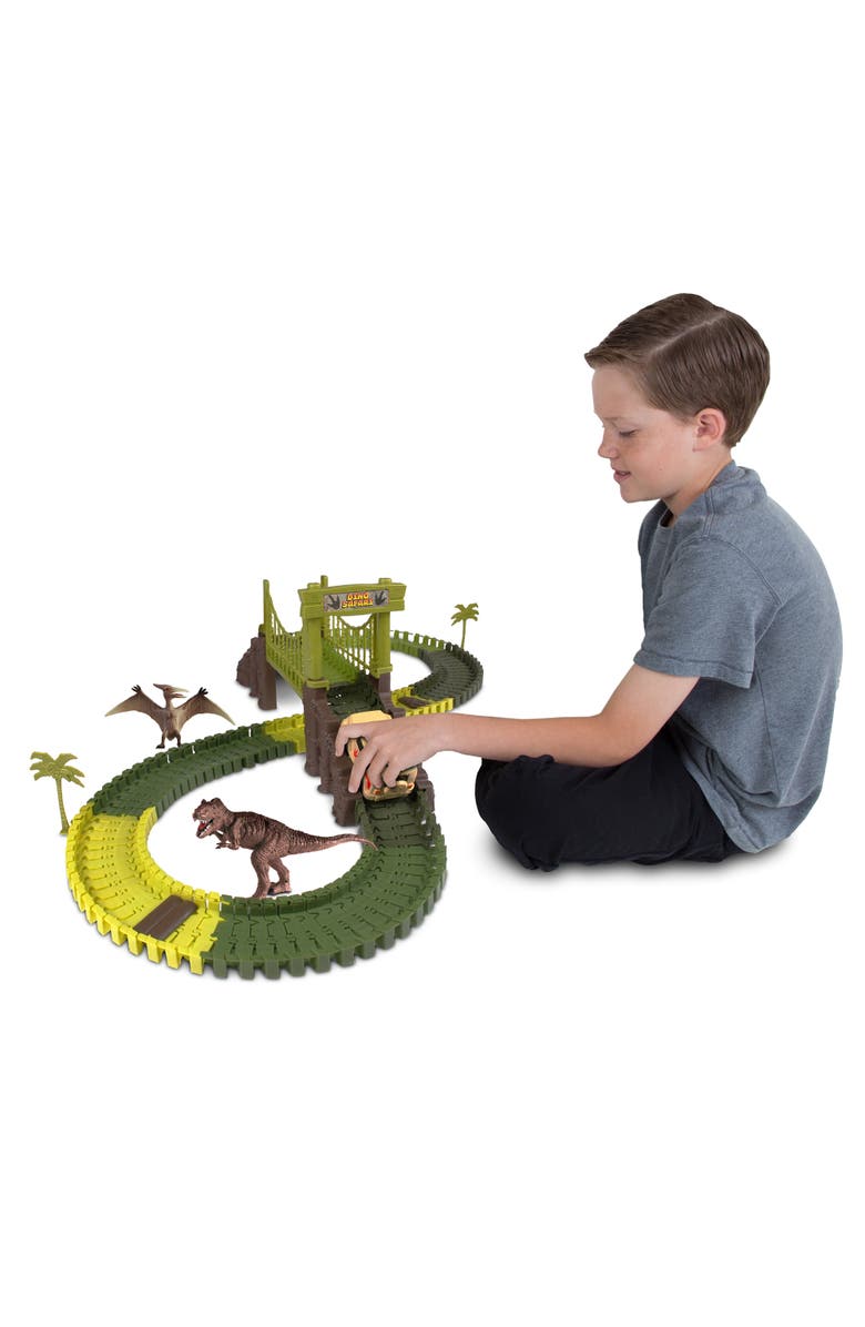 WowWorld Dino Safari Track Set, Alternate, color, Multicolored