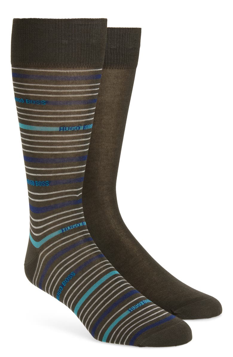 BOSS Assorted 2-Pack Dress Socks, Main, color, 