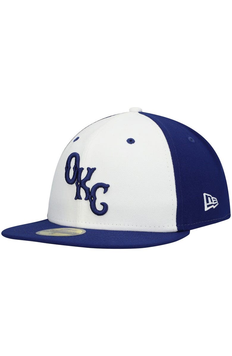New Era Men's New Era White Oklahoma City Dodgers Authentic Collection Team Alternate 59FIFTY Fitted Hat, Main, color, 