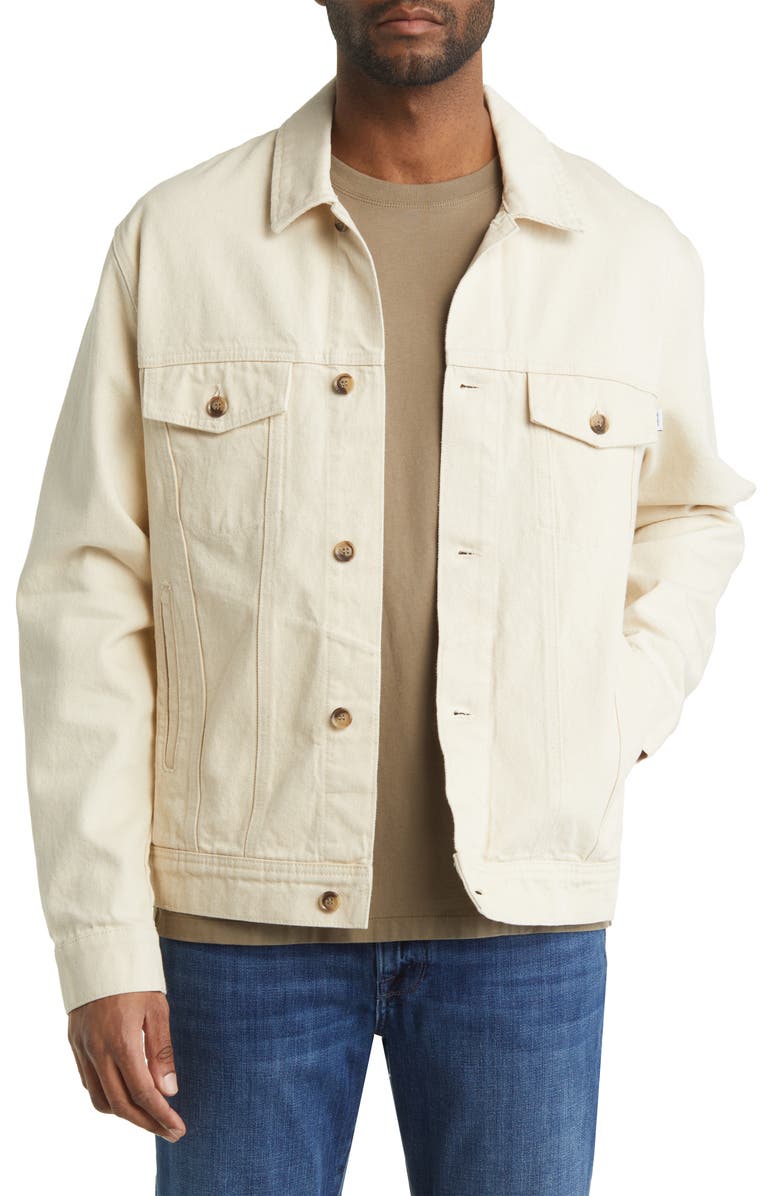 Les Deux Nolan Organic Cotton Denim Jacket, Main, color, 