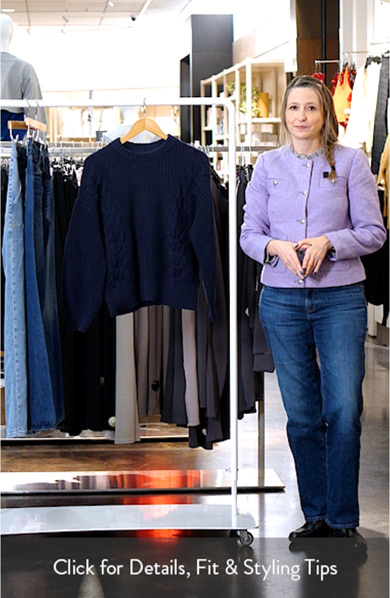 Chunky Cotton Cable Sweater, sales video thumbnail