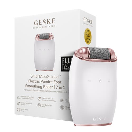 Geske Smartappguided Electric Pumice Foot Smoothing Roller | 7 In Silver