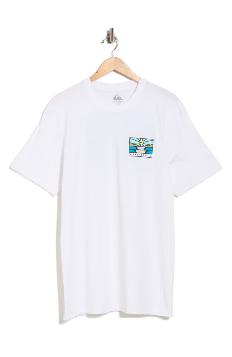 Quiksilver Horizons Graphic T-Shirt, Main, color, White