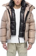 AlphaStyle Kudu Hooded Puffer Down Jacket