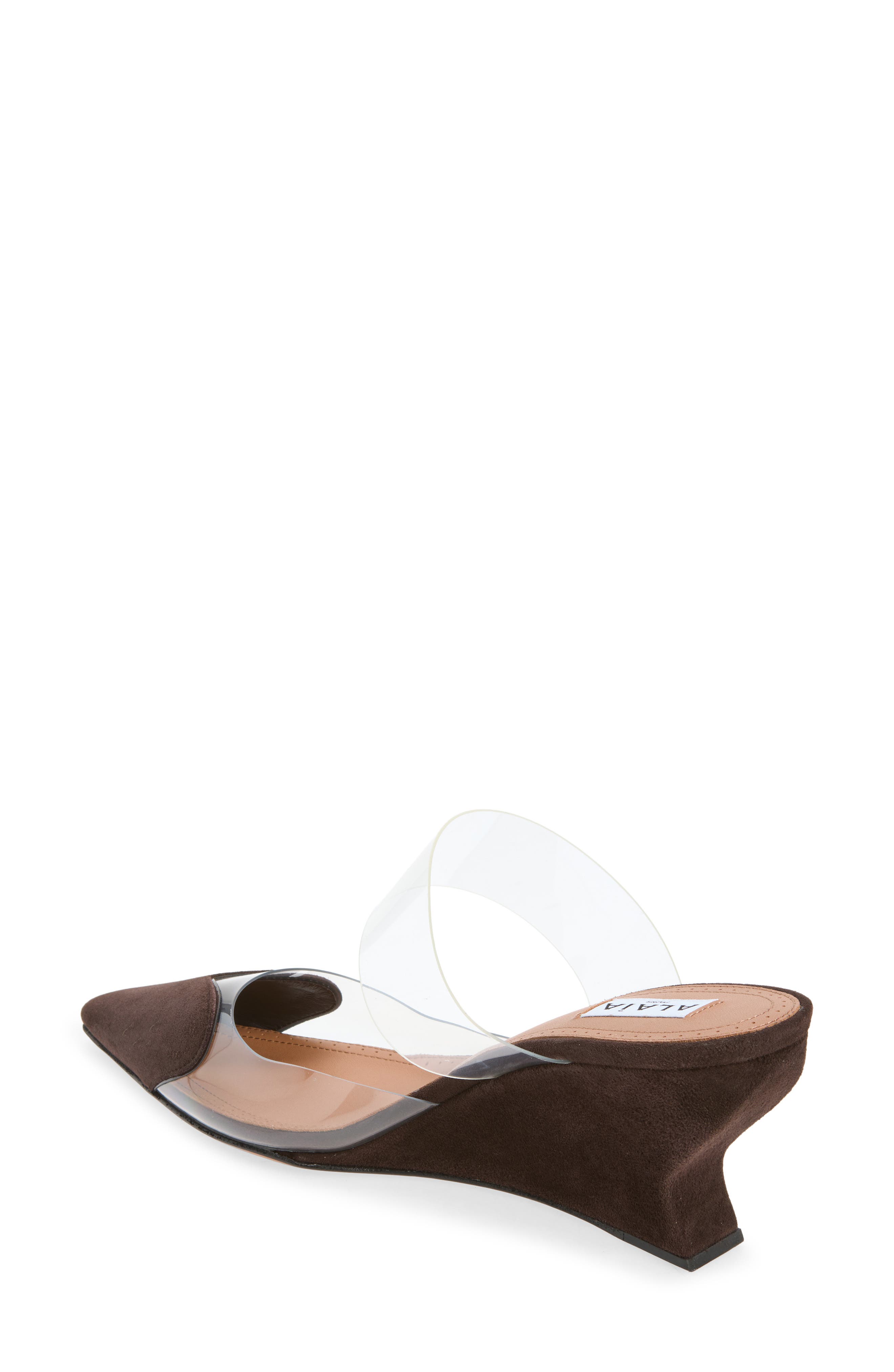 Pointed Toe Wedge Mule, Alternate, color, BRUN FUME
