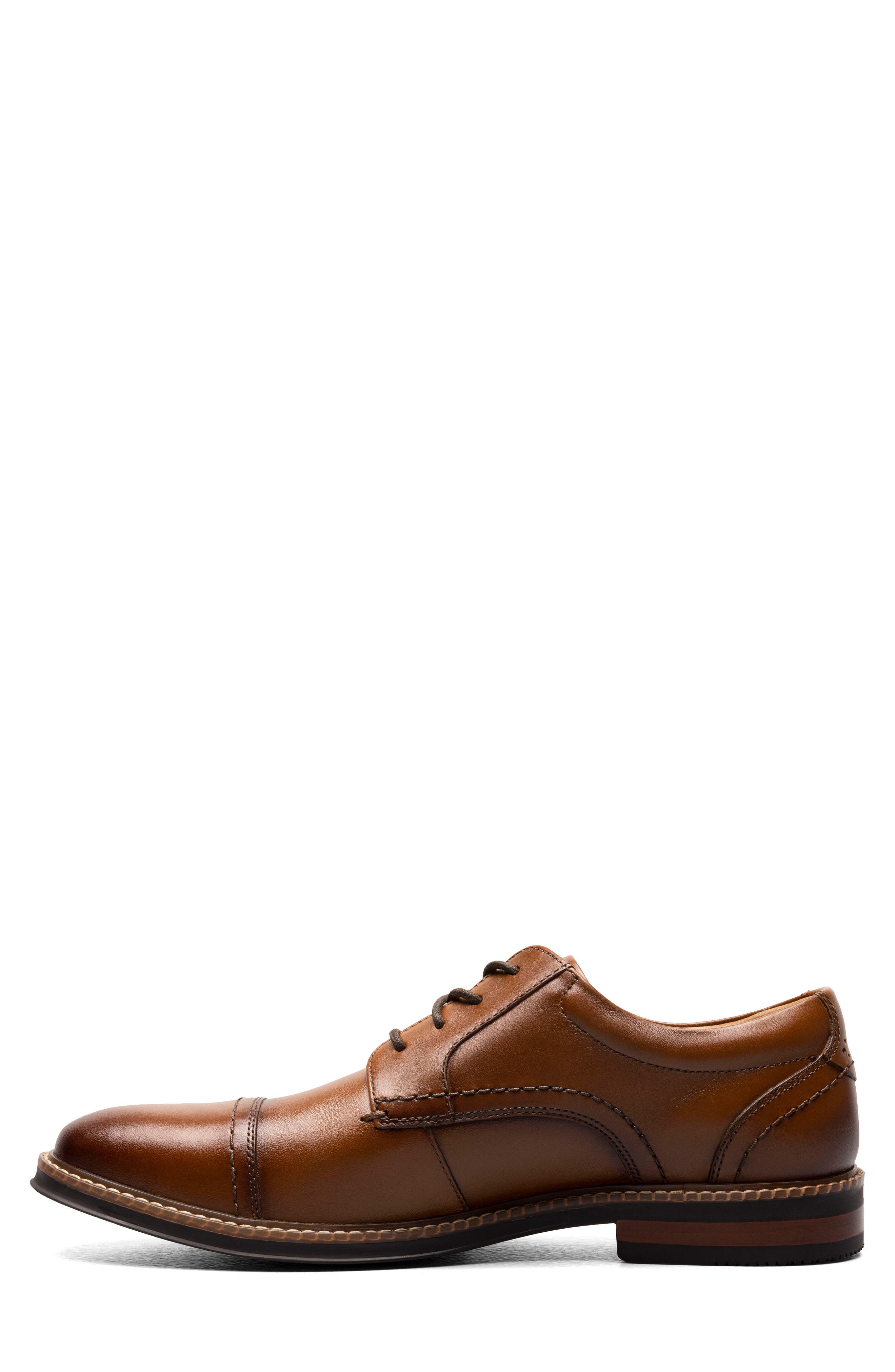 Calderone Cap Toe Derby - Wide Width Available, Alternate, color, COGNAC