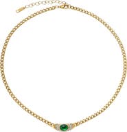Petit Moments Emerald Pendant Necklace