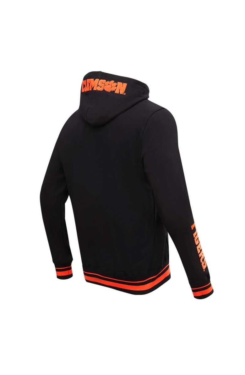 PRO STANDARD Men's Pro Standard Black Clemson Tigers Classic Stacked Logo Pullover Hoodie, Alternate, color, 
