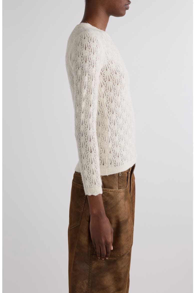 Obeline Pointelle Sweater, Alternate, color, ECRU