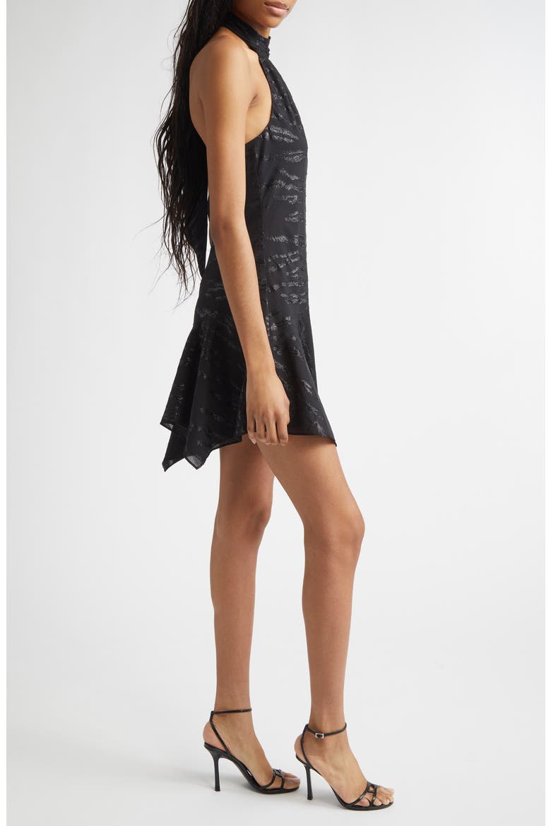 Nari Metallic Sleeveless Minidress, Alternate, color, BLACK LUREX