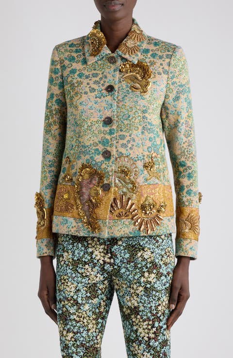 Bettsy Bis Embroidered Jacquard Jacket