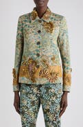 Dries Van Noten Bettsy Bis Embroidered Jacquard Jacket