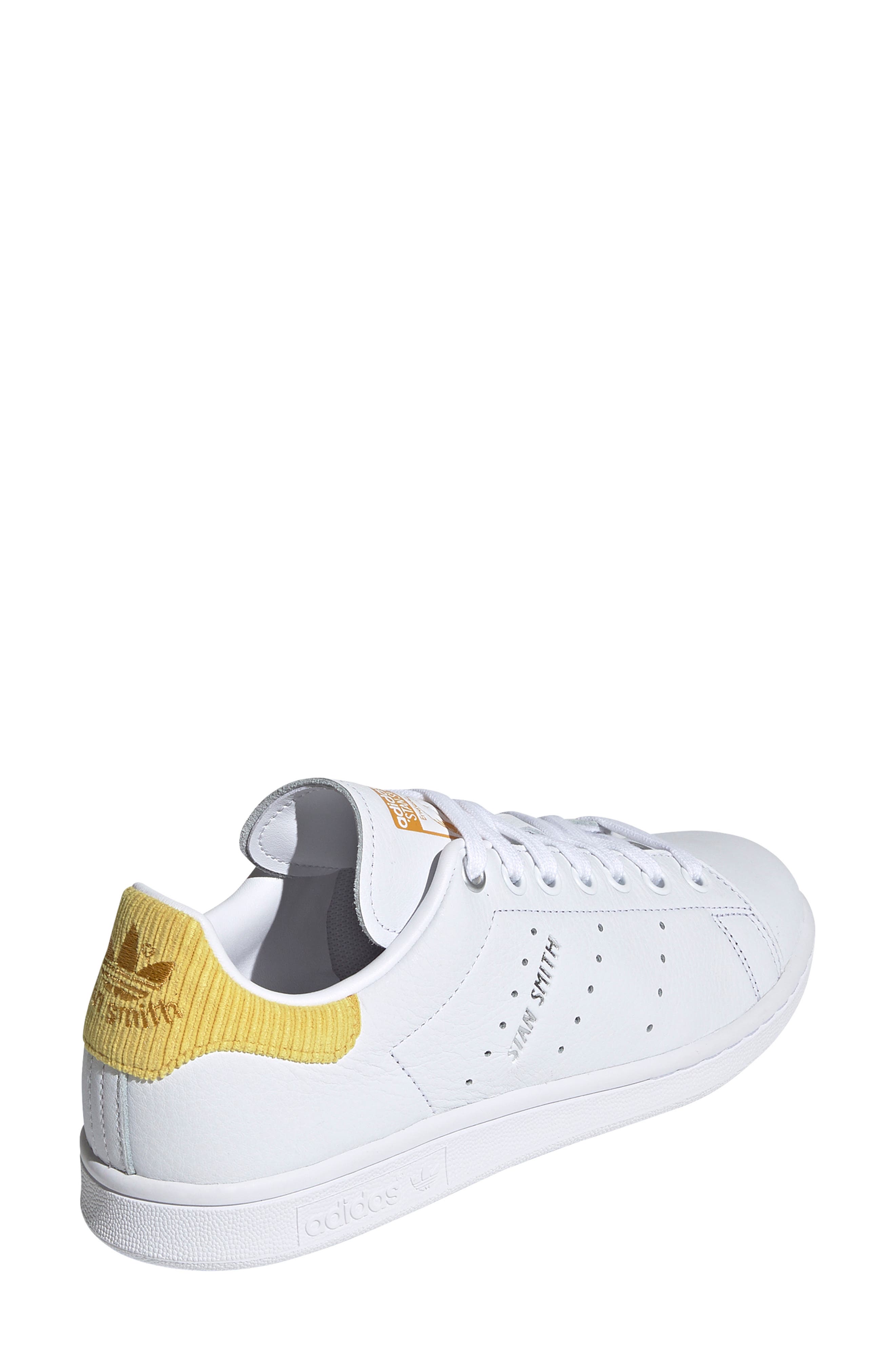 Stan Smith Sneaker, Alternate, color, WHITE/ SILVER/ CORN YELLOW