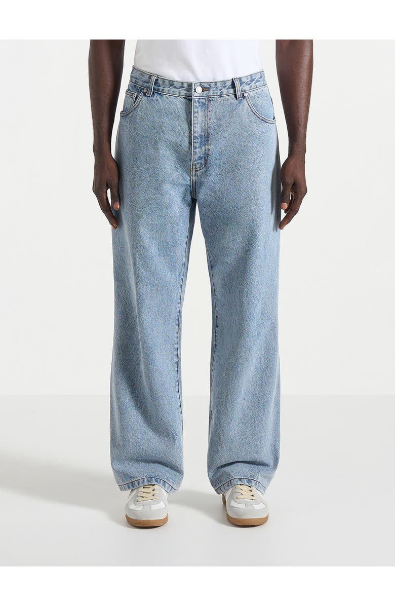Manière De Voir Relaxed Fit Jeans, Main, color, Mid Blue
