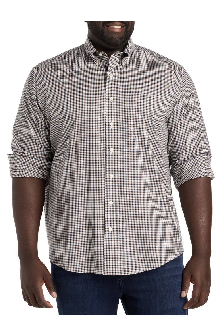 Non-Iron Gingham Sport Shirt, Main, color, CLASSIC GUN CHECK