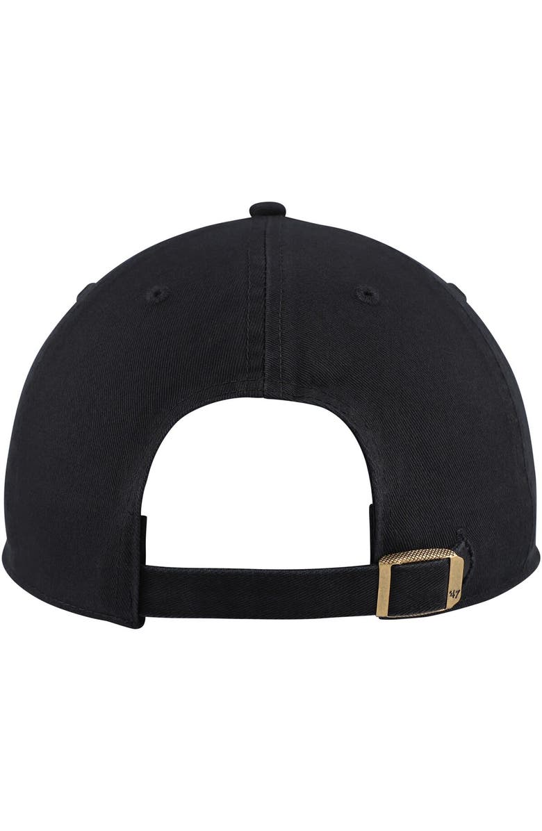 '47 Men's '47 Black Marquette Golden Eagles Archie Script Adjustable Hat, Alternate, color, 