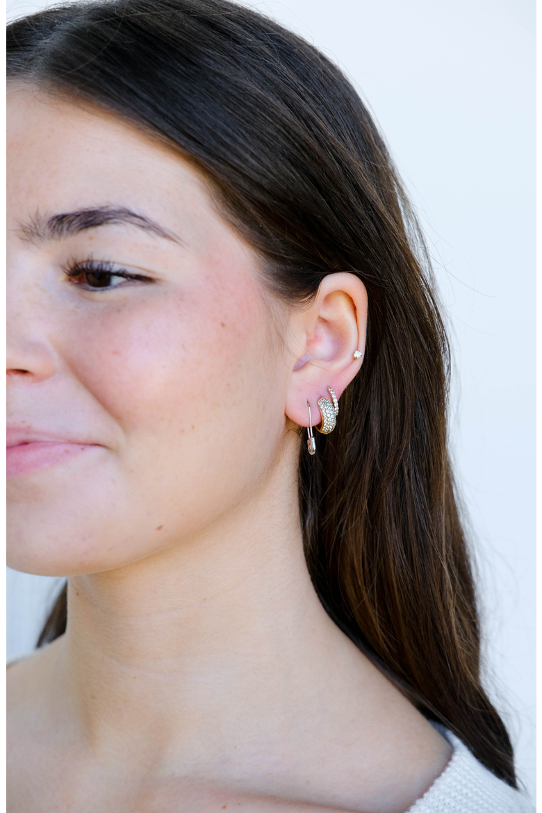 Safety Pin Threader Earrings, Alternate, color, Silver