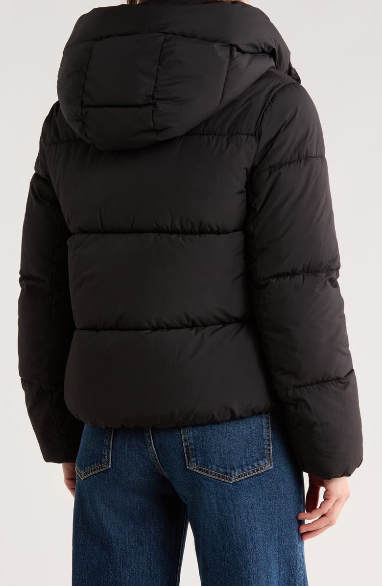 BCBGeneration Cloud Hooded Puffer Jacket, Alternate, color, Black
