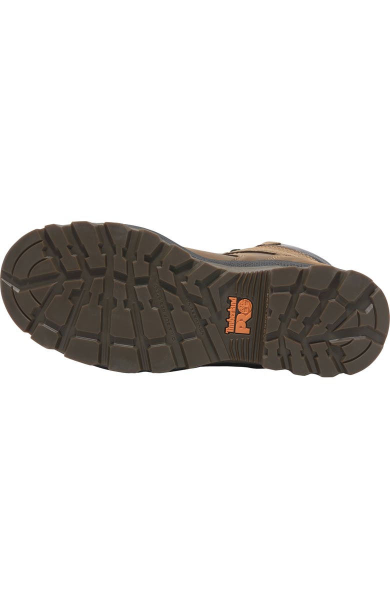 Timberland TiTAN EV 8" Soft-Toe Waterproof Work Boot, Alternate, color, Medium Brown Full Grain