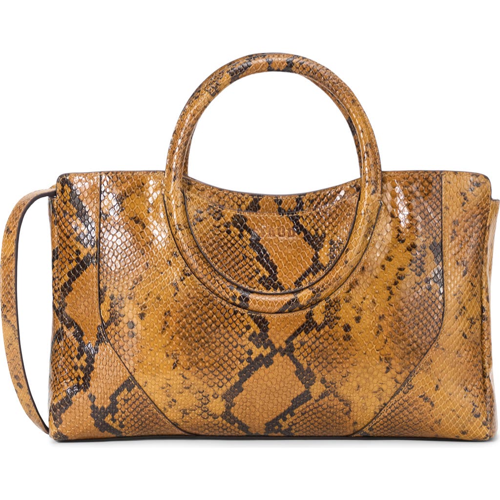 Staud Mini Maude Leather Satchel In Brown