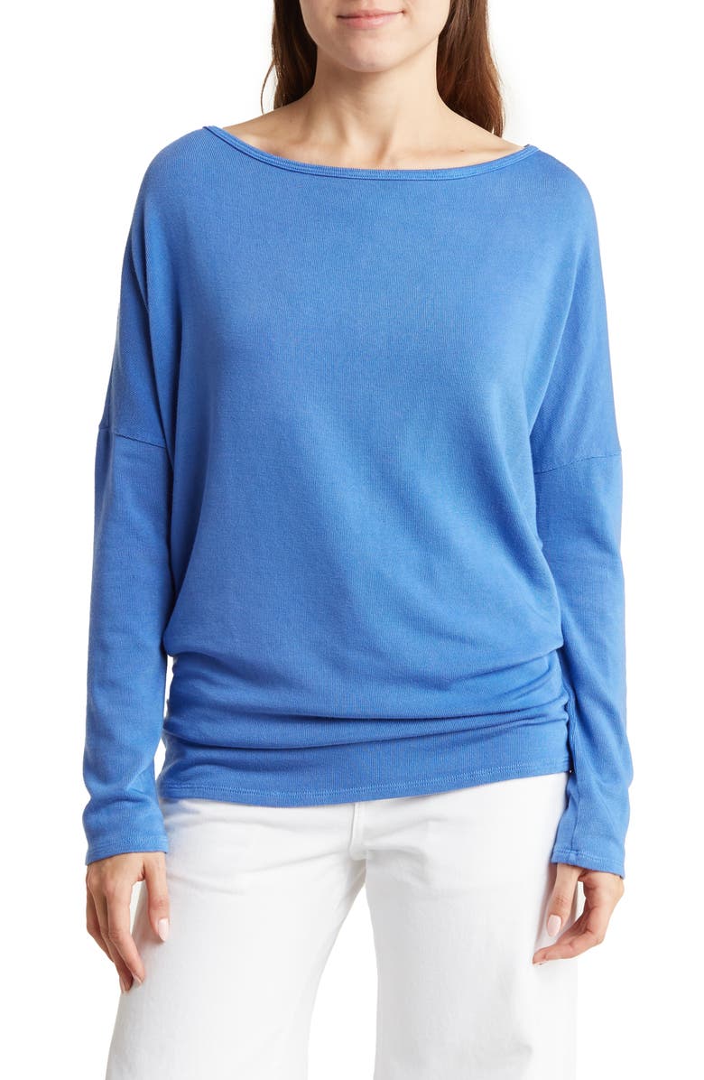 GO COUTURE Boatneck Dolman Sweater, Main, color,
