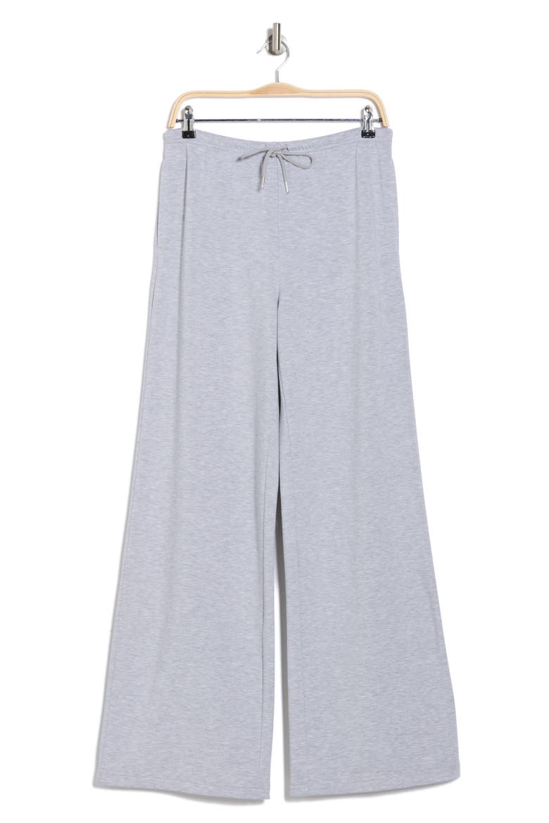 Loved Fleece Wide Leg Sweatpants, Alternate, color, GREY SOFT HEATHER