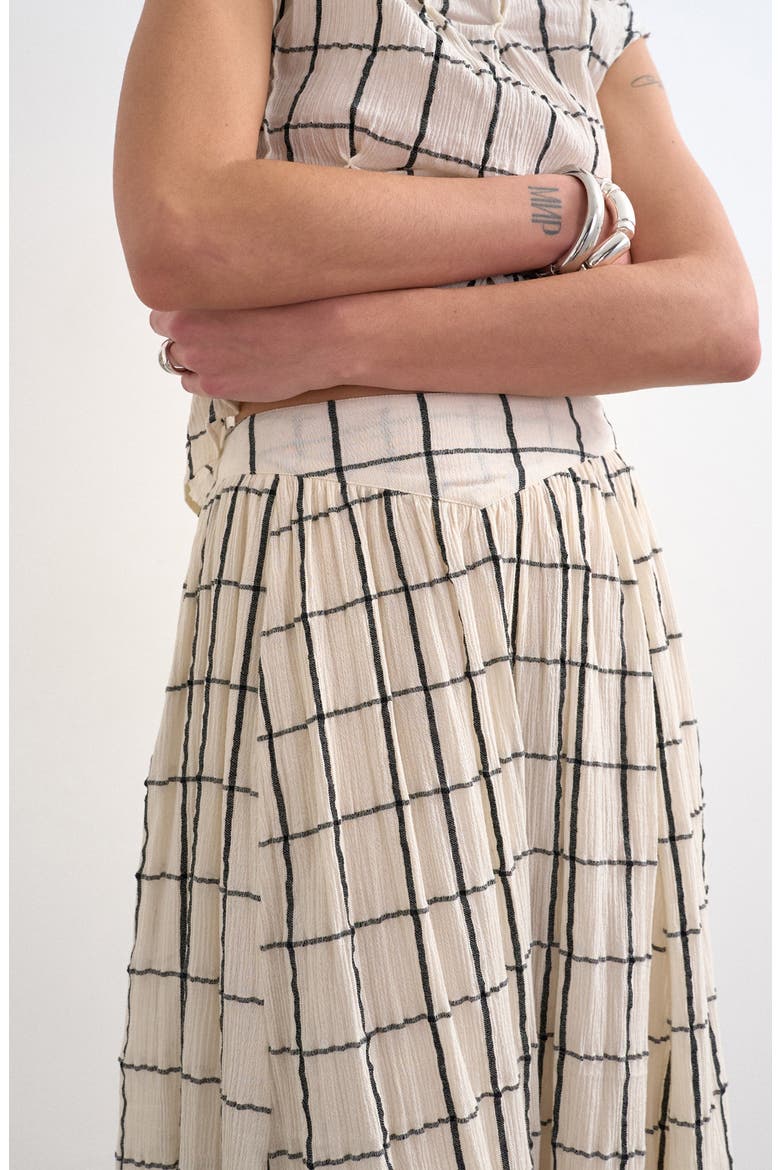 Saloon Midi Skirt, Alternate, color, STONE