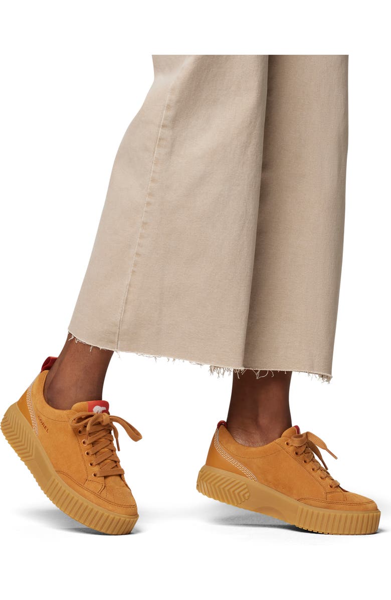 SOREL Ona Ave Waterproof Low Top Sneaker, Alternate, color, Canyon Gold/ Gum