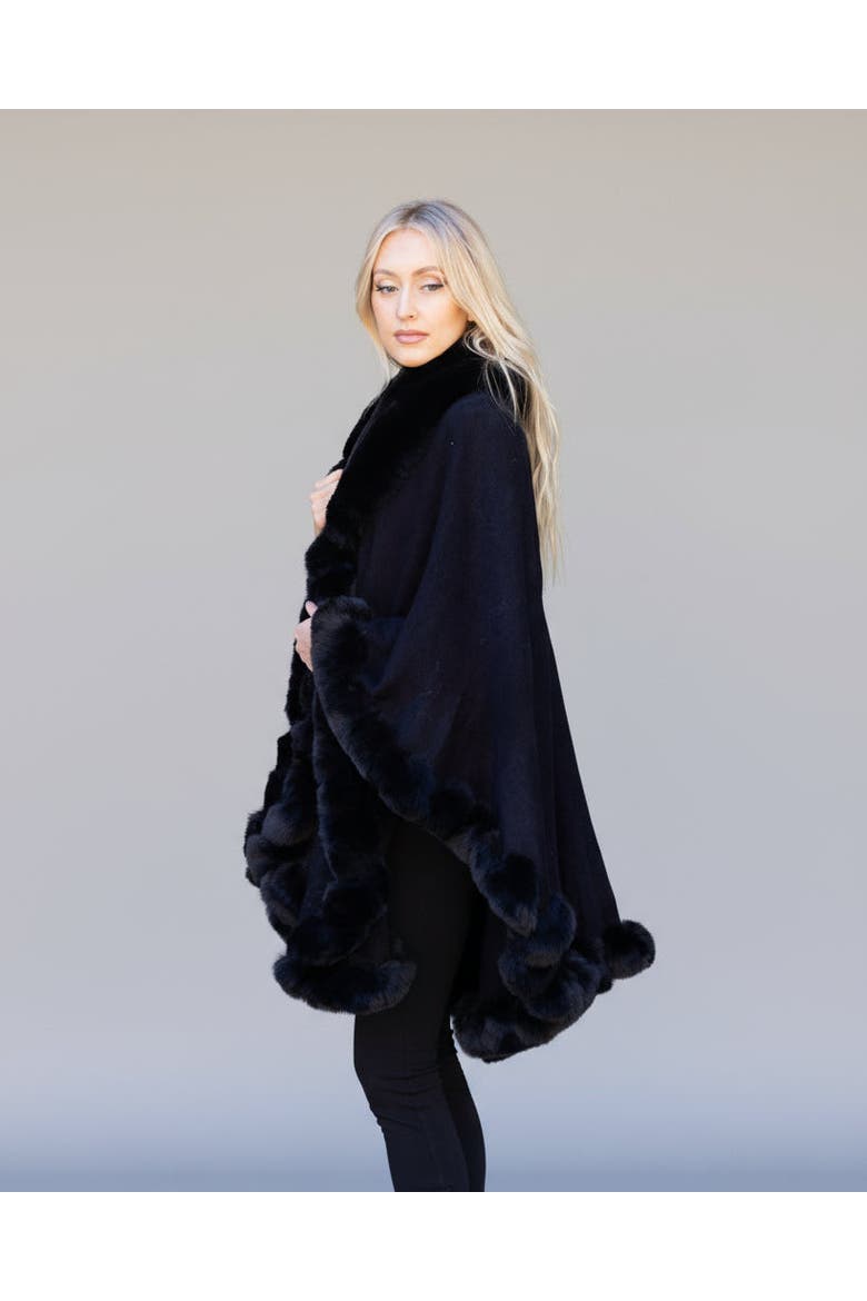 Julia Poncho Cape, Alternate, color, Black
