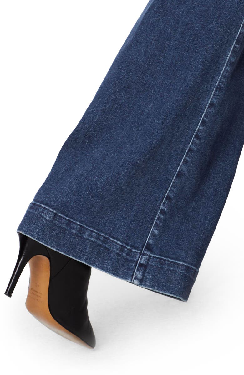 MOTHER The Swooner Roller High Waist Wide Leg Jeans, Alternate, color, 