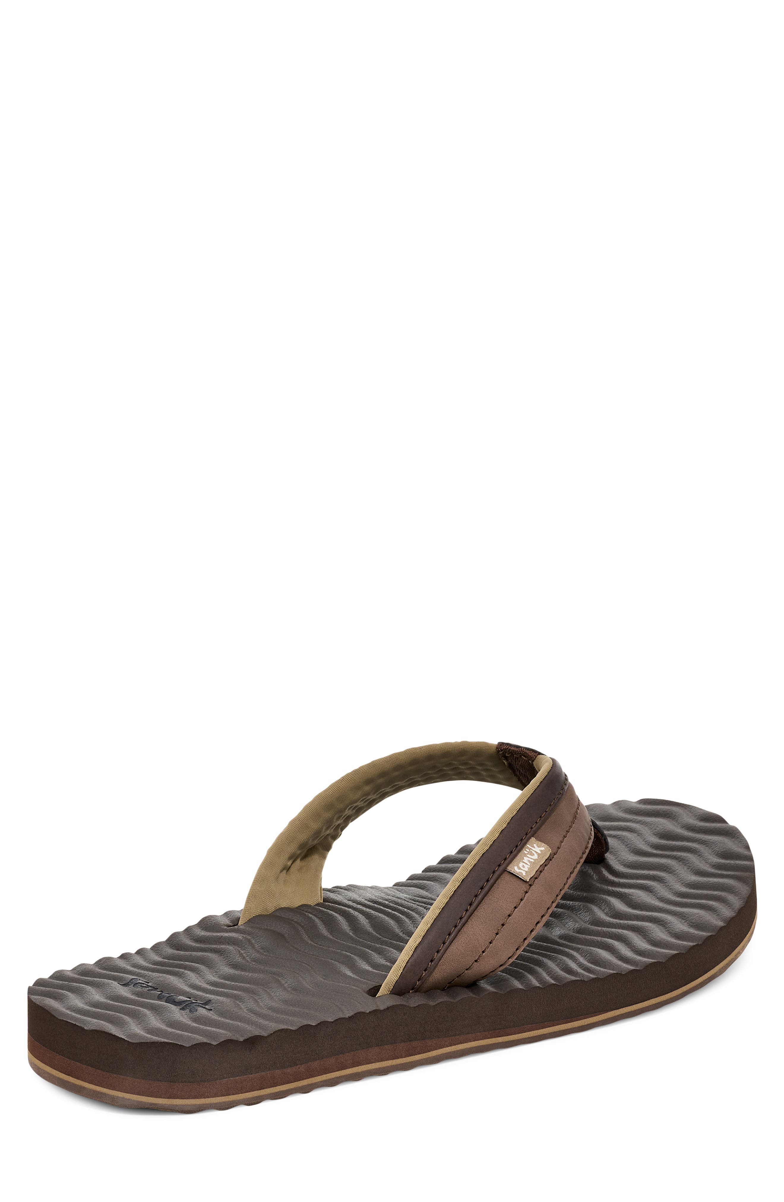 Ziggy Plush Flip Flop, Alternate, color, BROWN