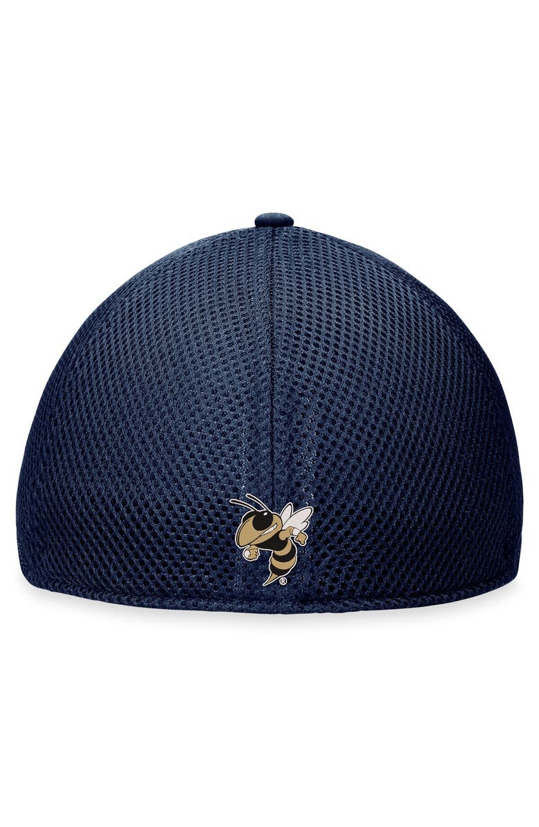 TOP OF THE WORLD Men's Top of the World Navy Georgia Tech Yellow Jackets Spacer Flex Hat, Alternate, color, Navy