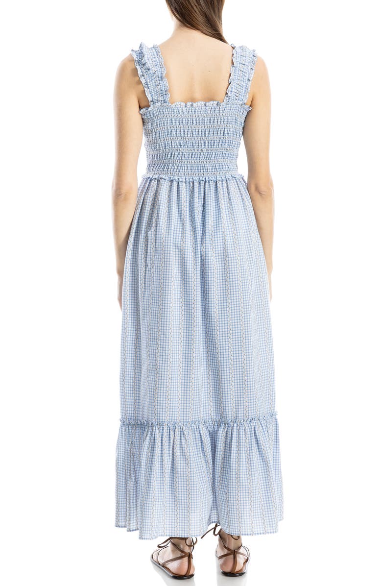 MAX STUDIO Wide Strap Smocked Maxi Dress, Alternate, color,