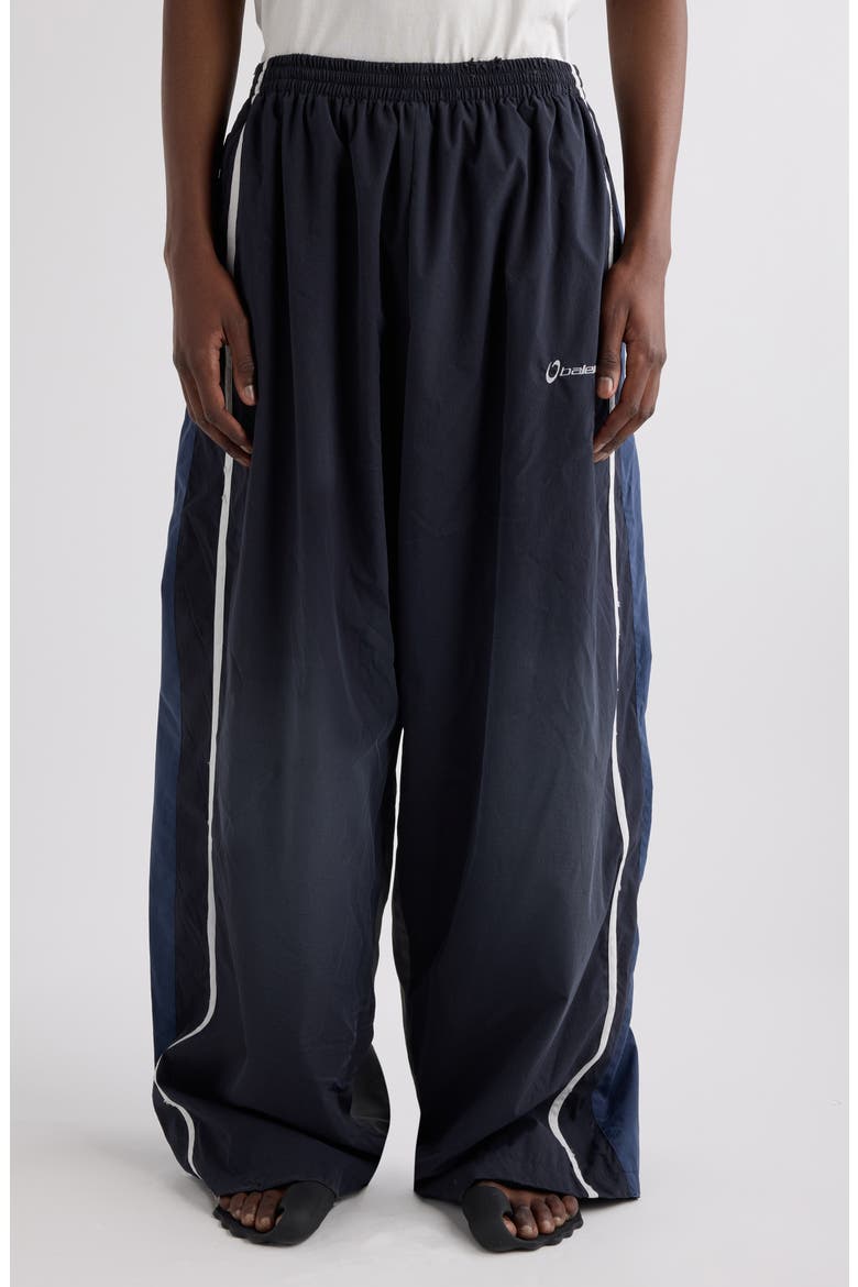 Colorblock Track Pants, Main, color, 1055 WASHED BLACK